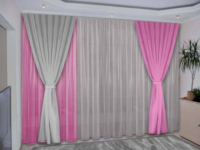 Шторы к серым обоям - фото идей цвета штор в спальню, зал, гостиную, кухню к серым обоям