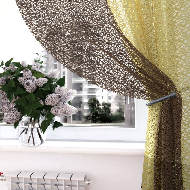 Тюль из двух половинок — варианты в интерьере