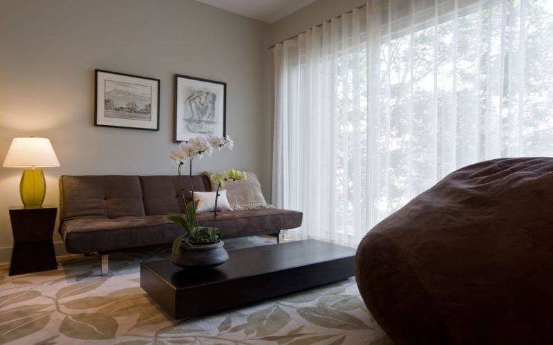 Тюль из двух половинок — варианты в интерьере