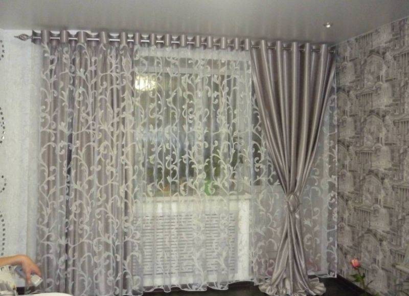 Тюль из двух половинок — варианты в интерьере