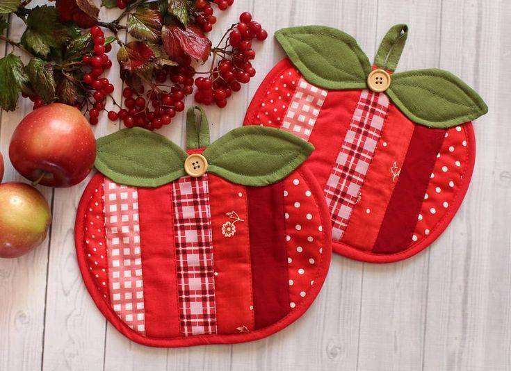 Прихватки своими руками: пошаговый мастер-класс по выкройке прихваток для кухни из ткани