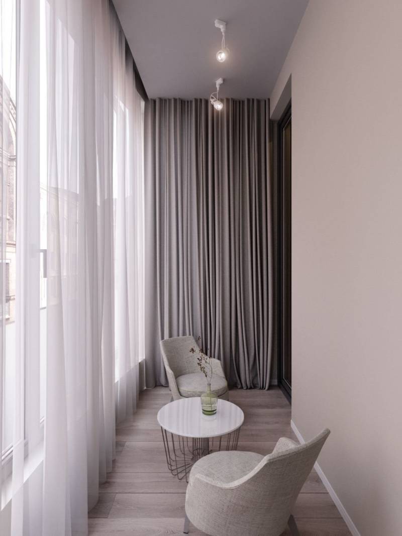 Шторы на балкон - современные варианты на раздвижные окна, выбор тюля, гардин, жалюзи, римских и рулонных штор