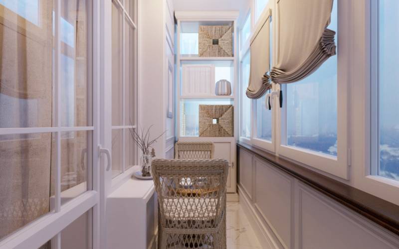 Шторы на балкон - современные варианты на раздвижные окна, выбор тюля, гардин, жалюзи, римских и рулонных штор