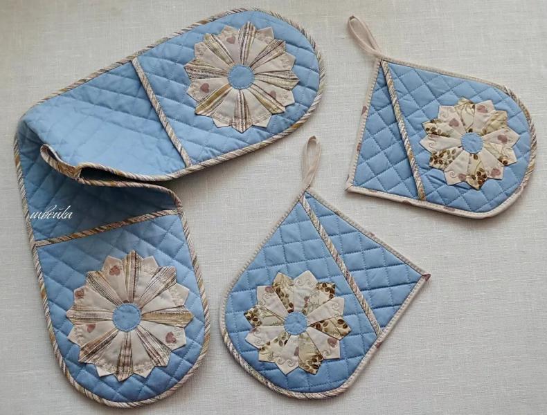 Прихватки своими руками: схемы с выкройками + мастер-класс, как сшить из лоскутов ткани в стиле пэчворк удобную прихватку в виде варежки