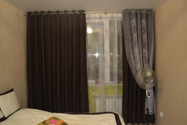 Шторы на люверсах в современном интерьере