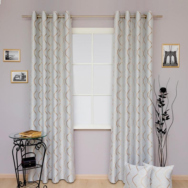 Шторы на люверсах в современном интерьере