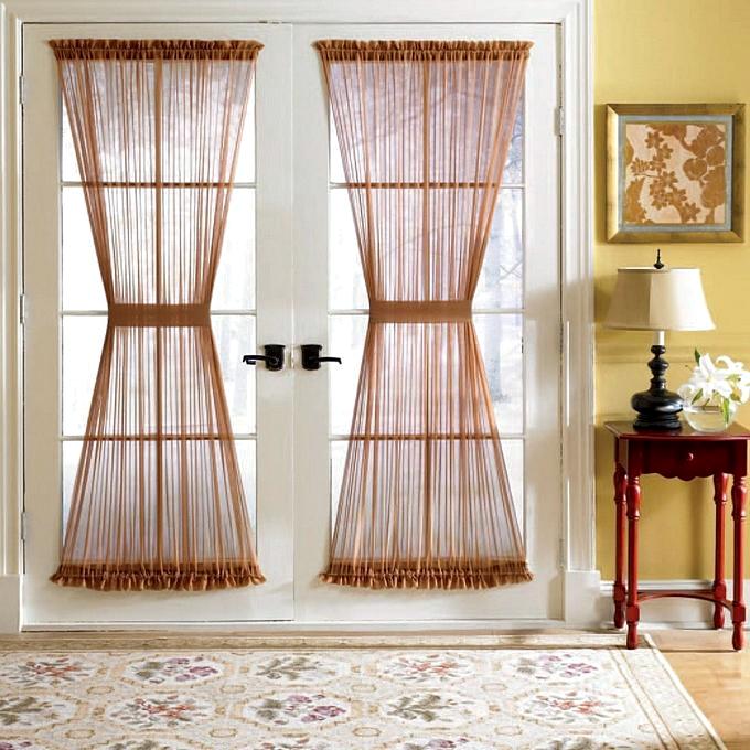 Шторы до пола в виде песочных часов