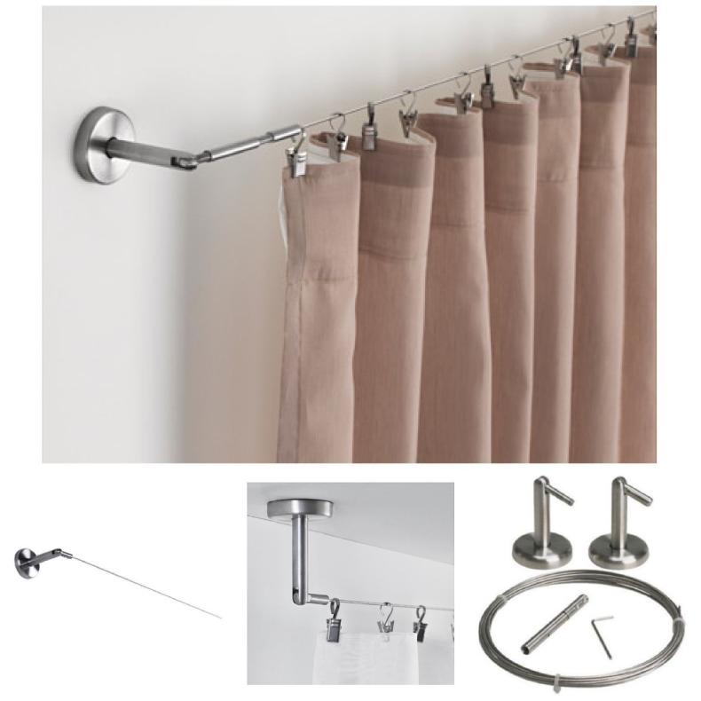 Струнные карнизы для штор: виды, преимущества, особенности