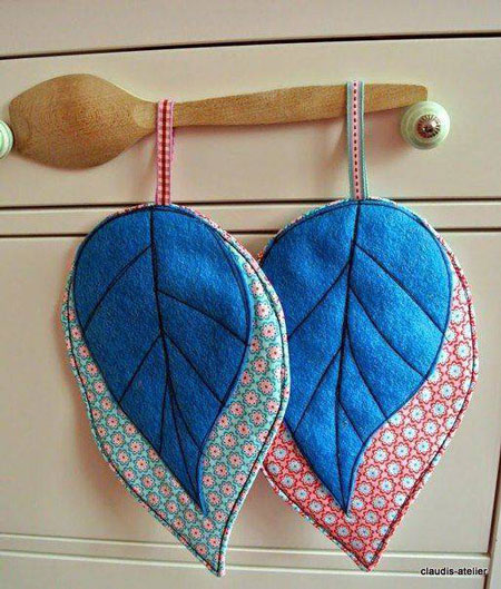 прихватки для кухни своими руками сшить простые 3