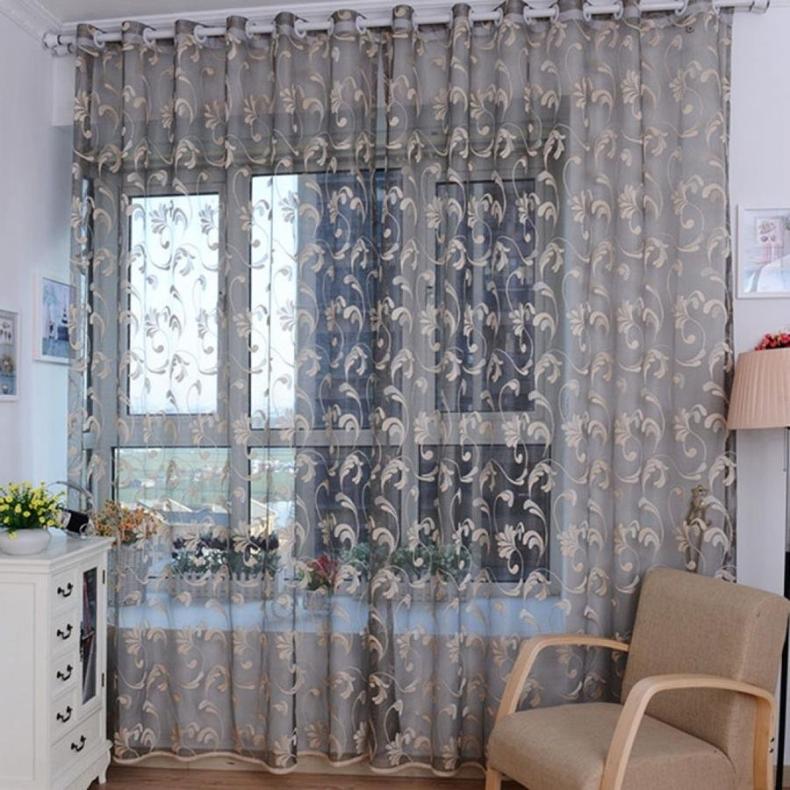 Тюль в гостиную: новинки красивого дизайна для зала