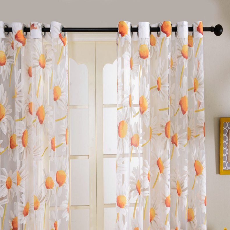 Шторы из органзы на кухню или в гостиную, модели занавесок