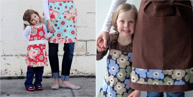 Выкройка красивого фартука для кухни для кухни своими руками