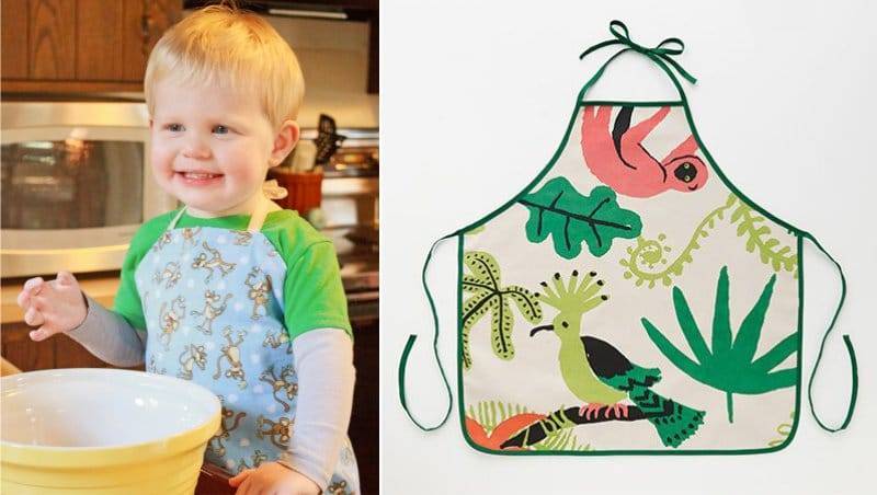 Выкройка красивого фартука для кухни для кухни своими руками