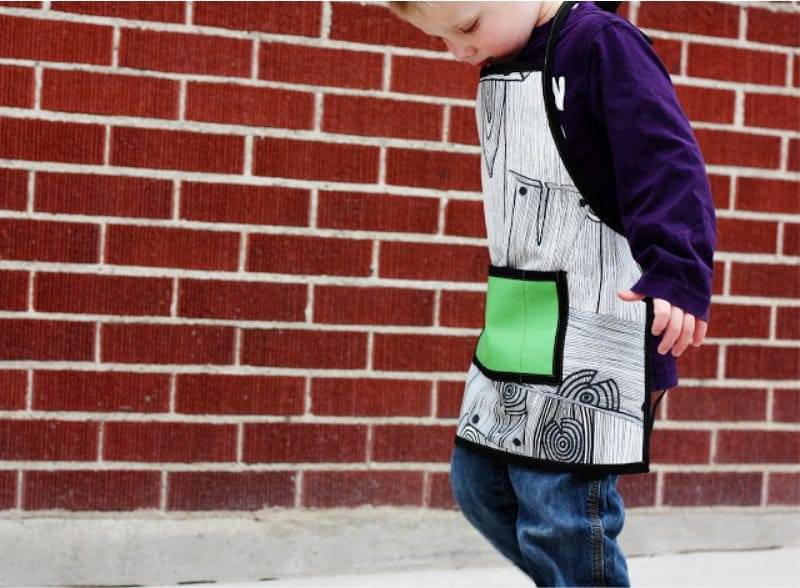 Выкройка красивого фартука для кухни для кухни своими руками