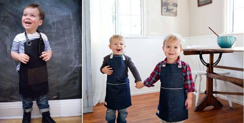 Выкройка красивого фартука для кухни для кухни своими руками