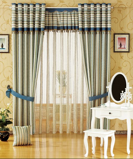 Шторы в полоску - примеры красивого дизайна и современного оформления