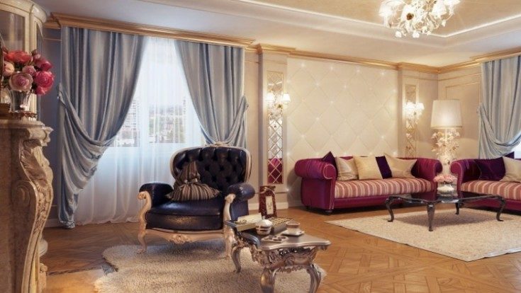 (+105 фото) Шторы в зал 105 фото с примерами в разных стилях