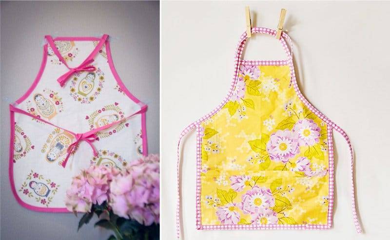 Выкройка красивого фартука для кухни для кухни своими руками
