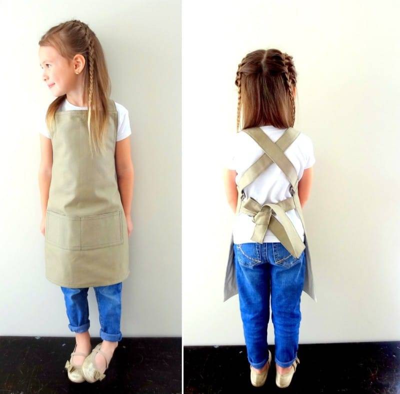 Выкройка красивого фартука для кухни для кухни своими руками