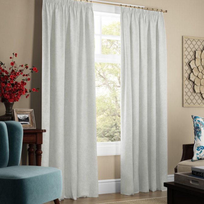 белые хлопковые шторы