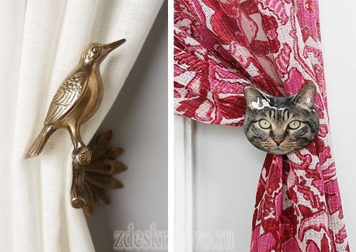 Прихваты для штор – практичный и стильный аксессуар в современном интерьере, оригинальные держатели: разновидности и стилевые решения