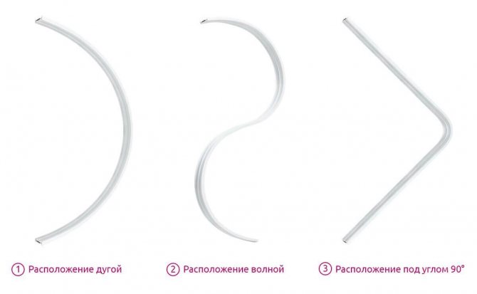 Гибкий карниз может