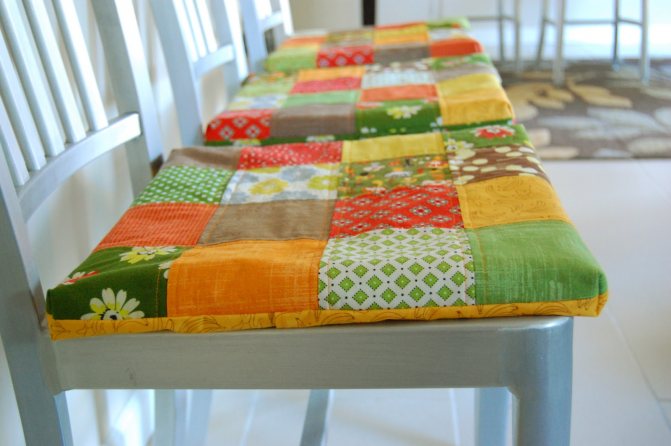 Подушки для стульев: своими руками, пошаговая инструкция выкройки