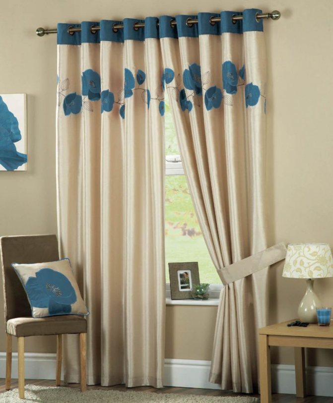 Молочные шторы - фото примеров использования в оформлении дизайна интерьера