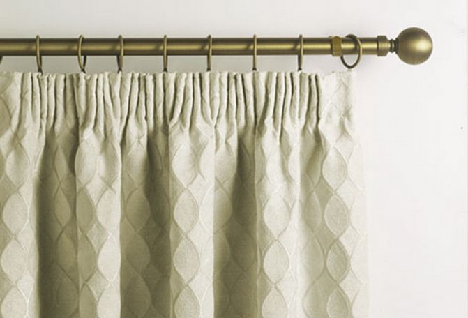 шторная лента с петлями