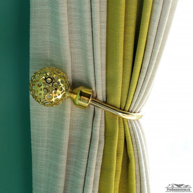 Подхваты для штор: фото в интерьере, как сшить своими руками, выкройки