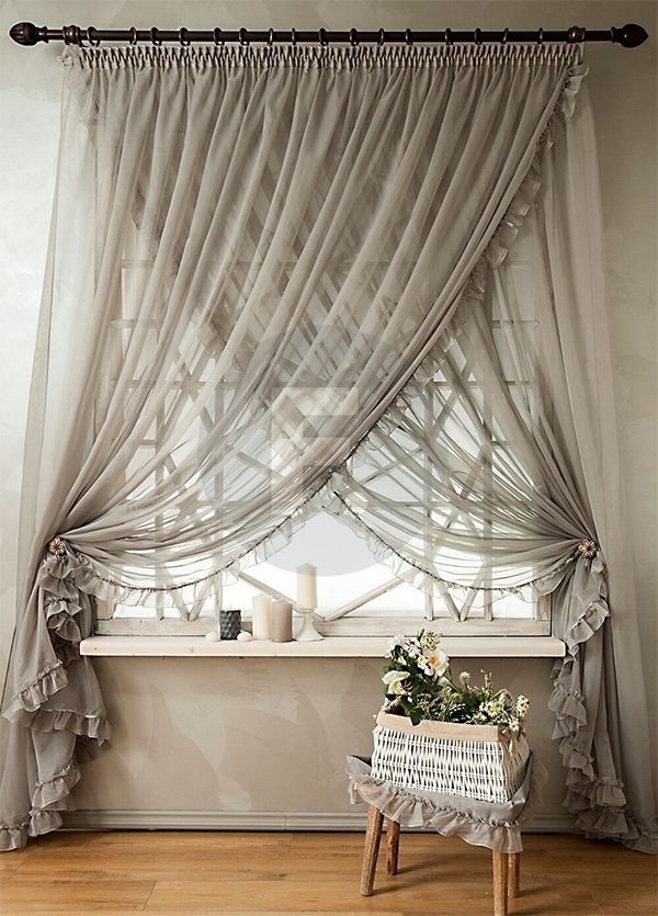 Серые шторы - фото красивого дизайна и удачного сочетания в интерьере