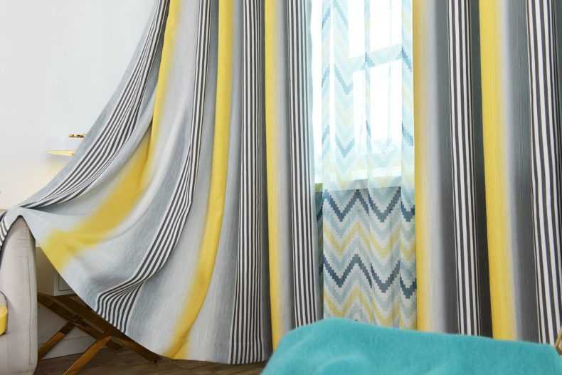 Шторы в полоску - примеры красивого дизайна и современного оформления