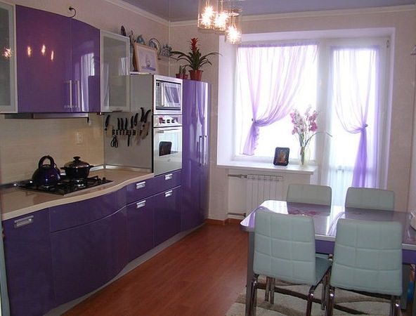 тюль на кухне