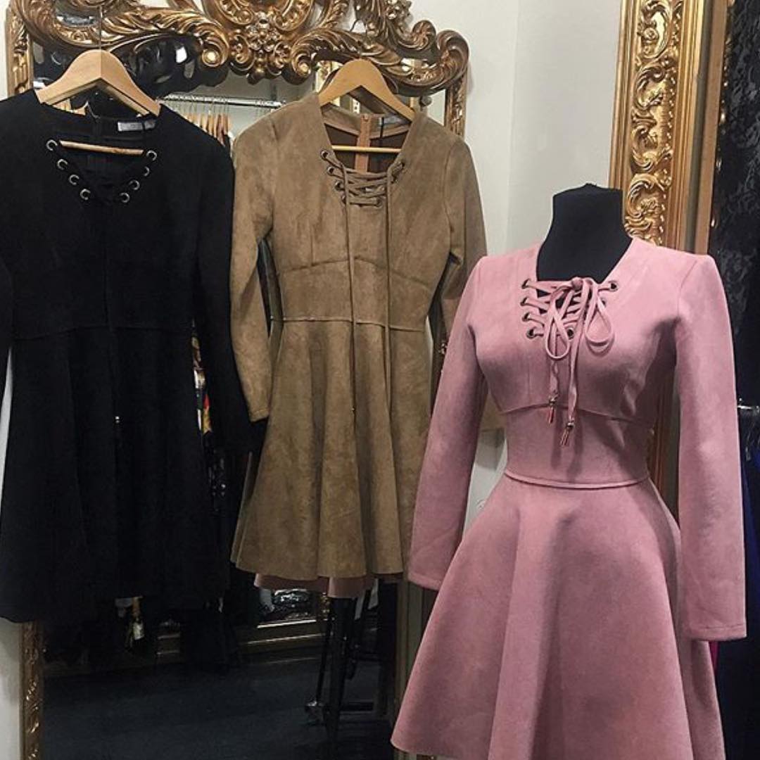 короткое платье из спандекса