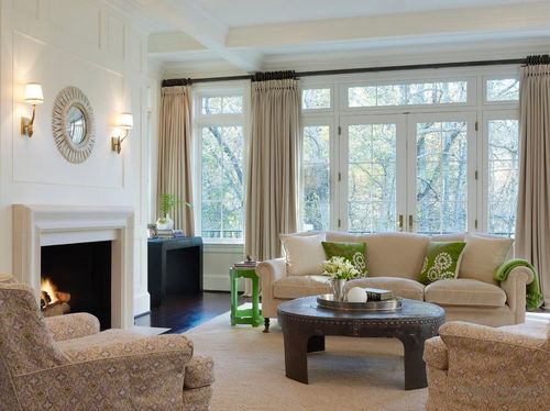 Бежевые шторы