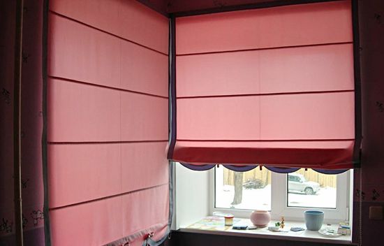 Как крепятся римские шторы