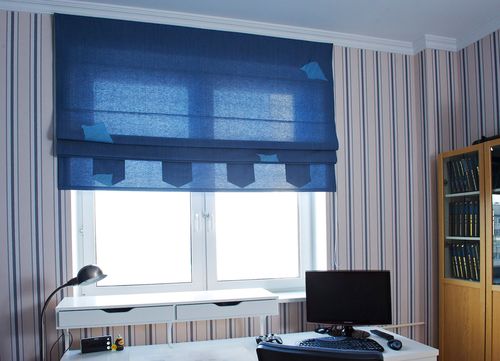 Короткие шторы в детскую комнату