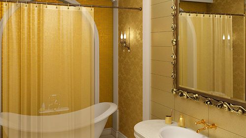 Крепление для шторы в ванной