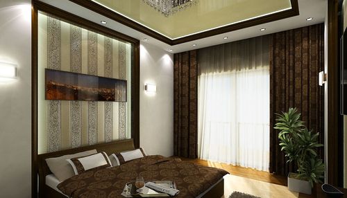 Коричневые шторы на кухню: современные тона 2018