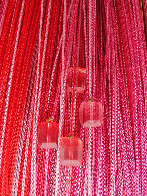 Шторы нити со стеклярусом - Радуга, Дождь и Кисея