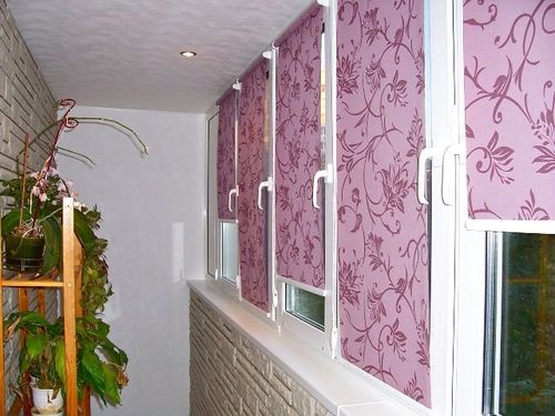 Рулонные шторы на балкон