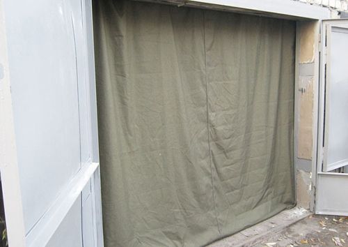 Шторы из брезента для беседки и гаража из огнеупорного полотна