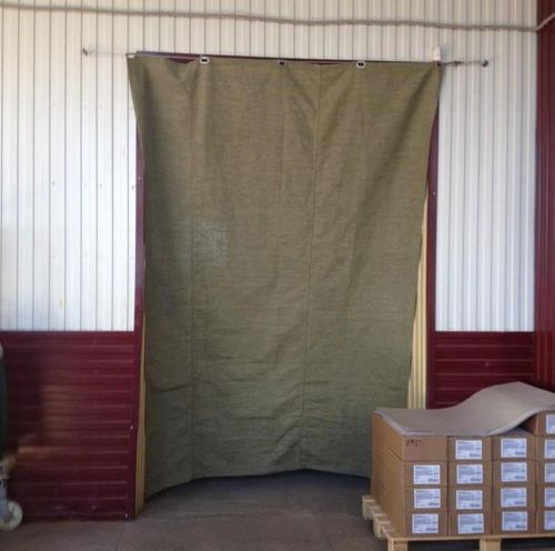 Шторы из брезента для беседки и гаража из огнеупорного полотна