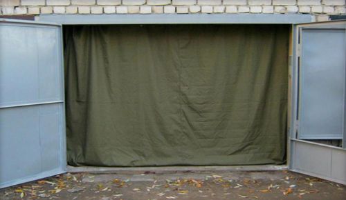 Шторы из брезента для беседки и гаража из огнеупорного полотна