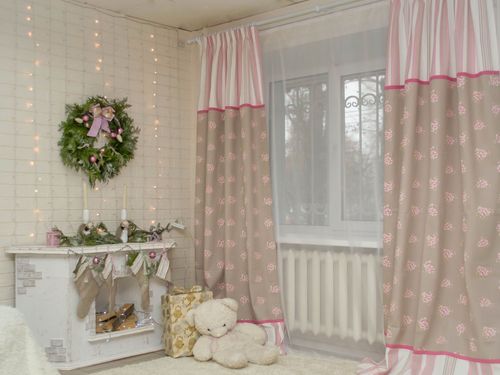 Ткани для штор из льна и хлопка для детской и кухни