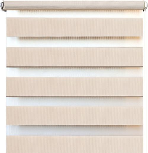 Рулонные шторы Уют день-ночь Канзас, Фрост плотные двусоставные