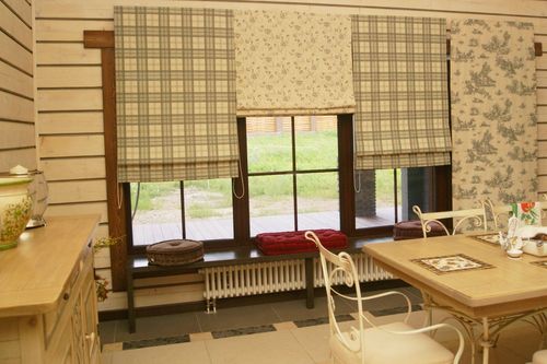 Шторы в деревенском стиле для дачи, кухни и гостиной