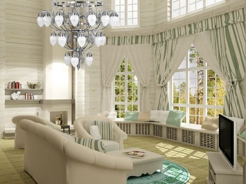 Шторы в деревенском стиле для дачи, кухни и гостиной