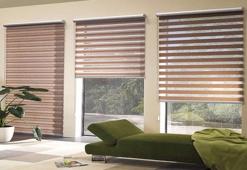 Рулонные шторы Канзас день-ночь с режимом жалюзи