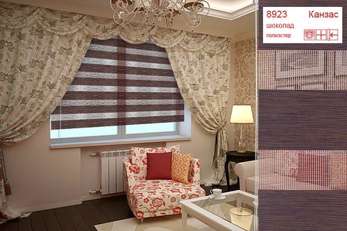 Шторы Канзас шоколад